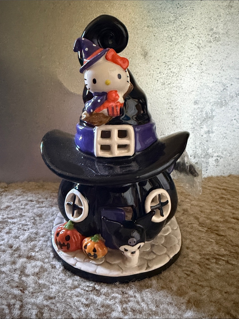 Blue Sky Clayworks Hello Kitty Witch House t-light holder